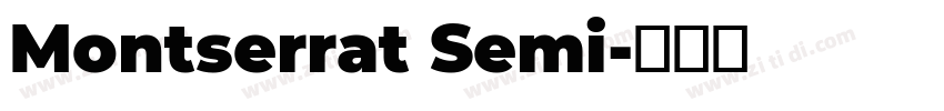 Montserrat Semi字体转换